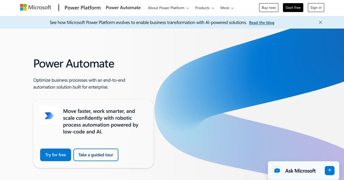 Power Automate screenshot 1