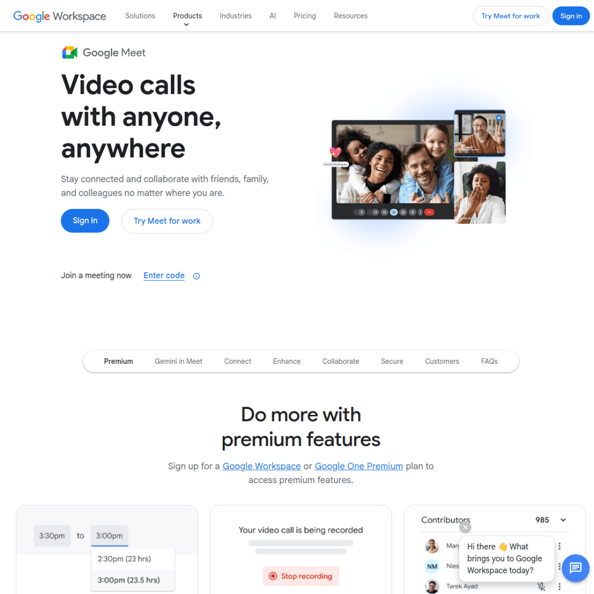 Google Meet screenshot 1