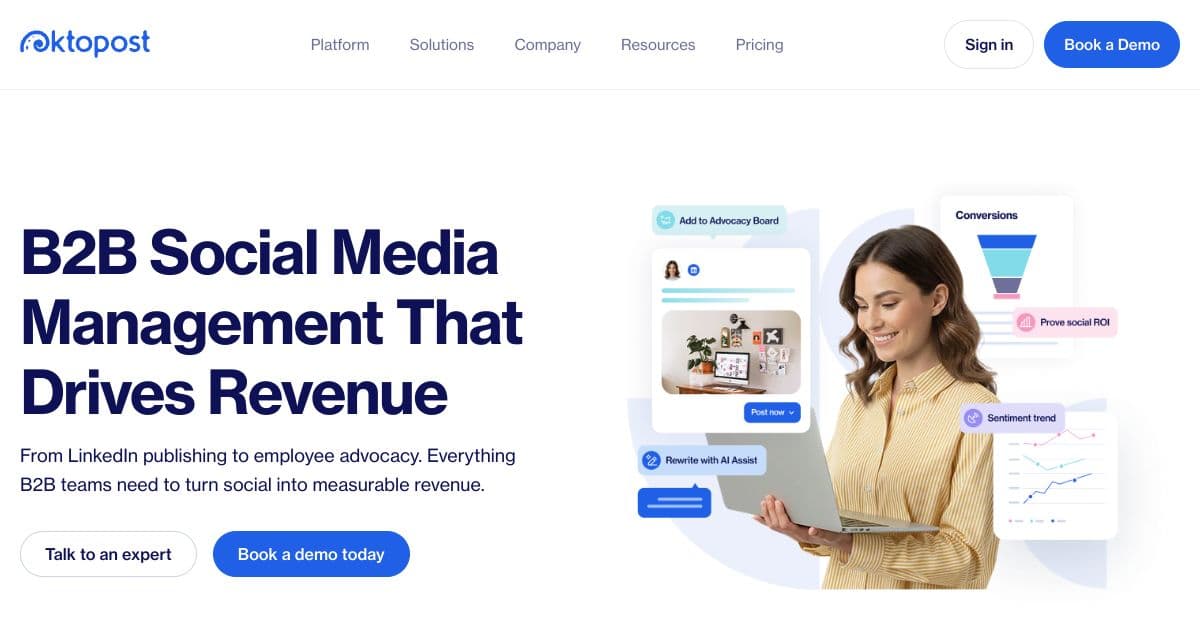 Oktopost screenshot 1