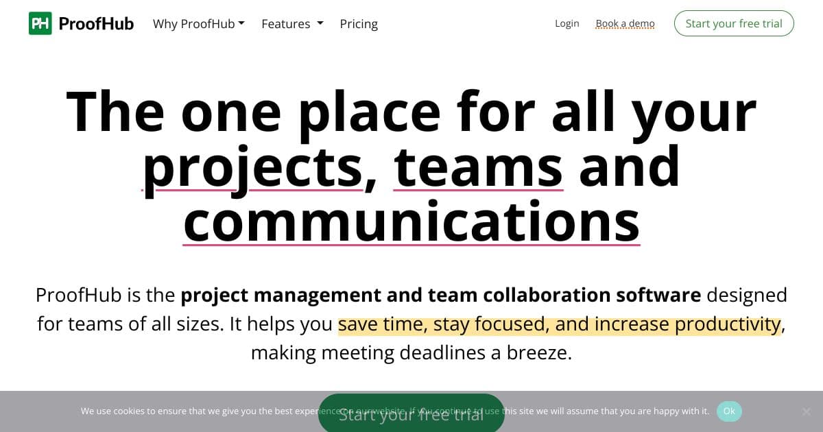 ProofHub screenshot 1