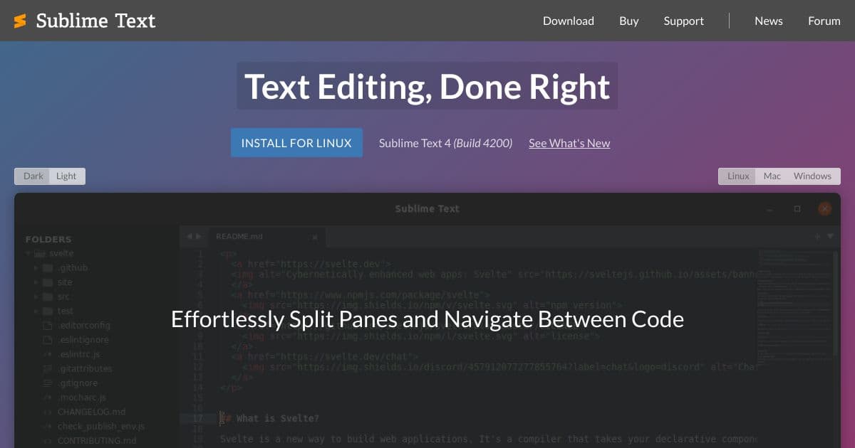 SublimeText screenshot 1