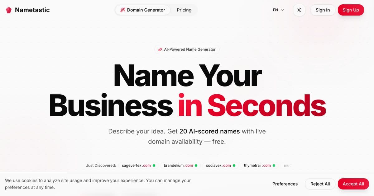 Nametastic screenshot 1