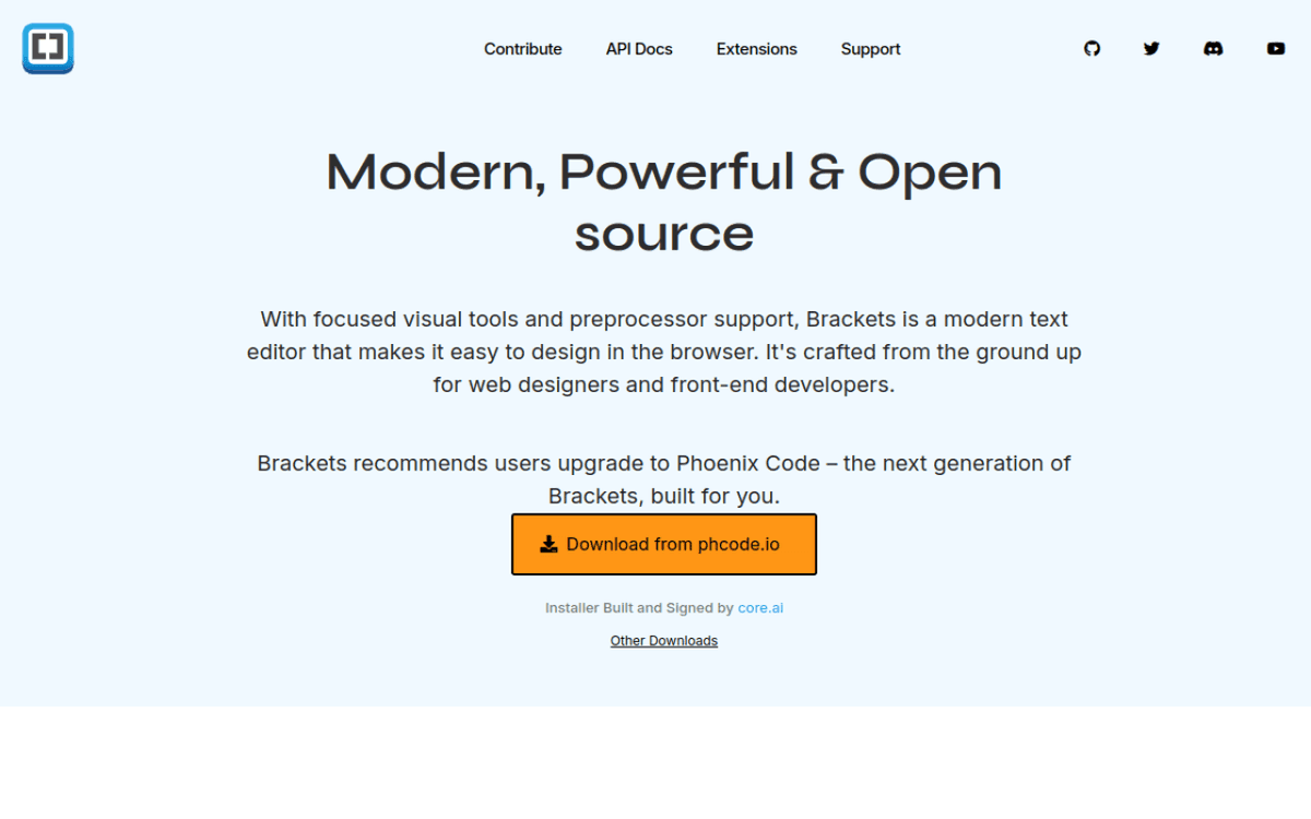 Brackets screenshot 1