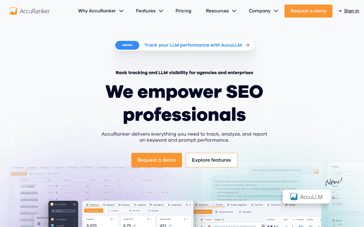 AccuRanker screenshot 1