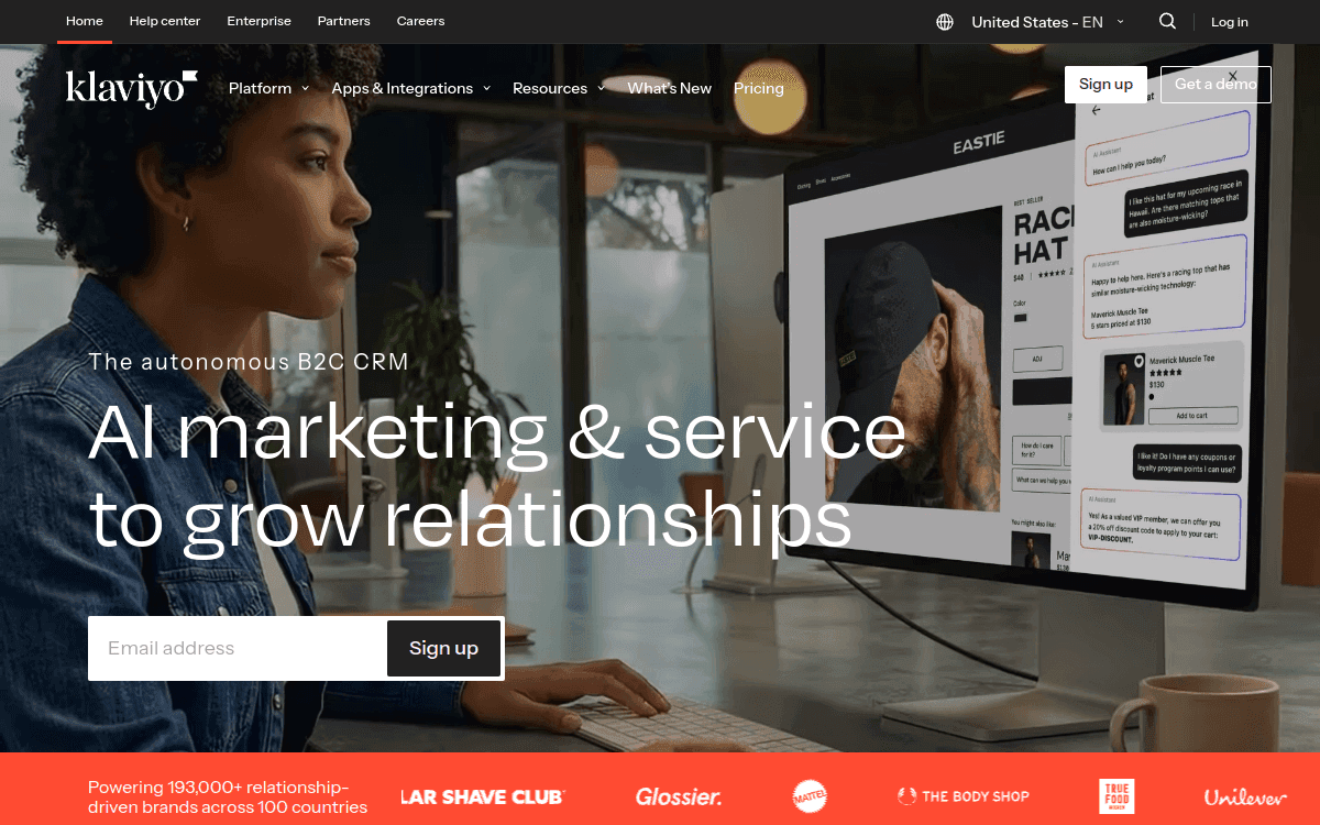 Klaviyo screenshot 1