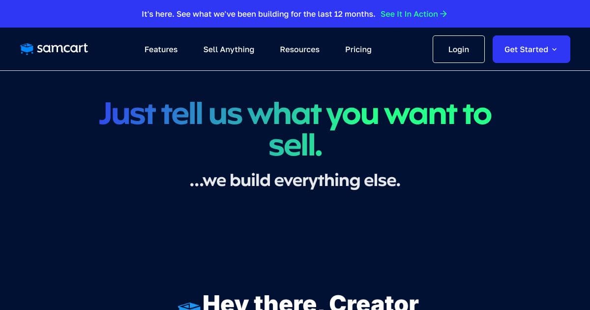 Samcart screenshot 1