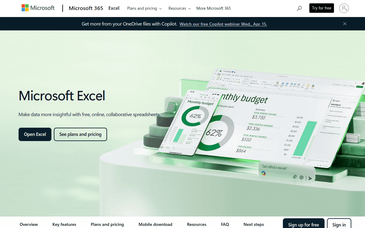 Microsoft Excel screenshot 1