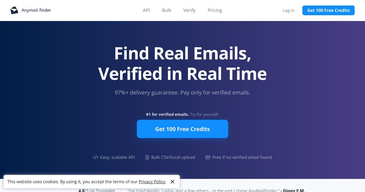 Anymail Finder screenshot 1