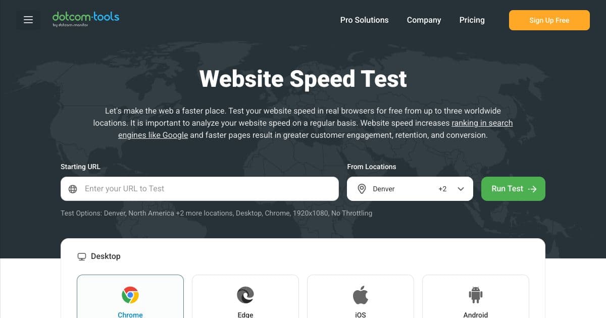 Dotcom Speed Test screenshot 1