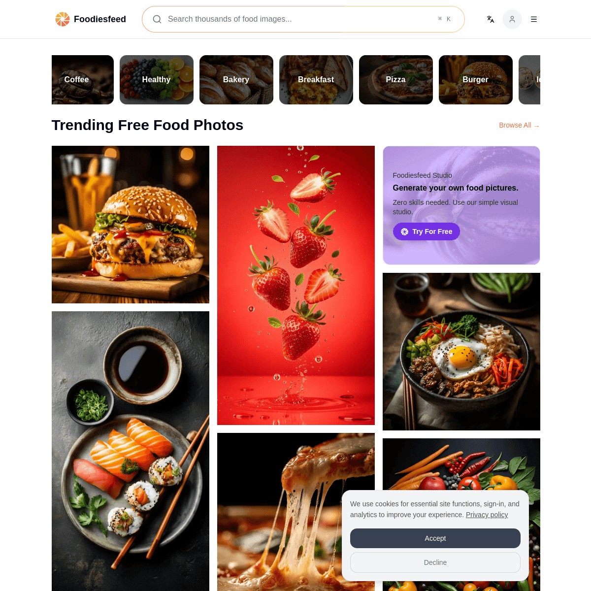 FoodiesFeed screenshot 1