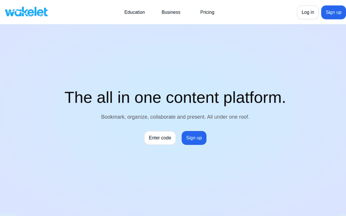 Wakelet screenshot 1