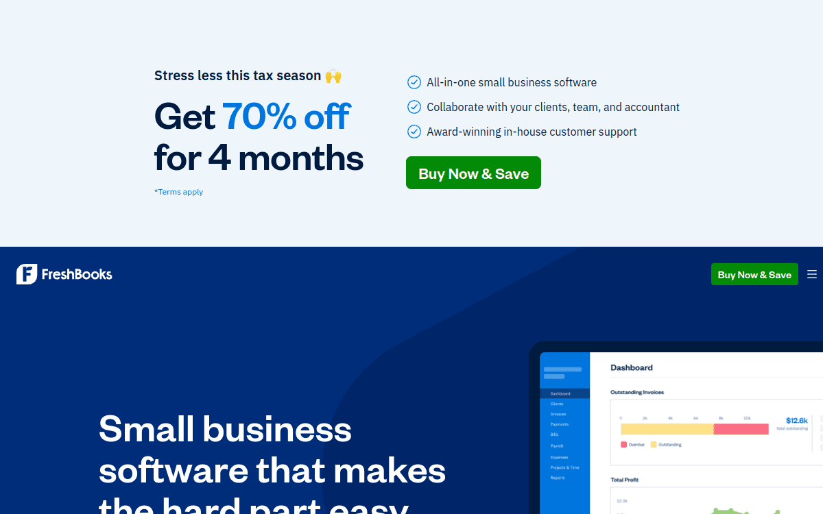 FreshBooks screenshot 1