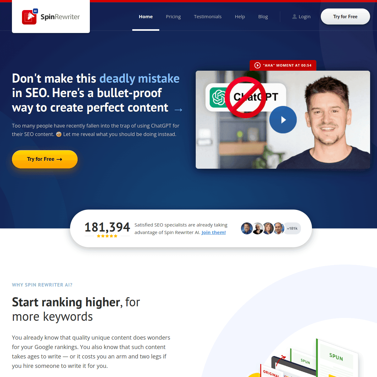 SpinRewriter screenshot 1