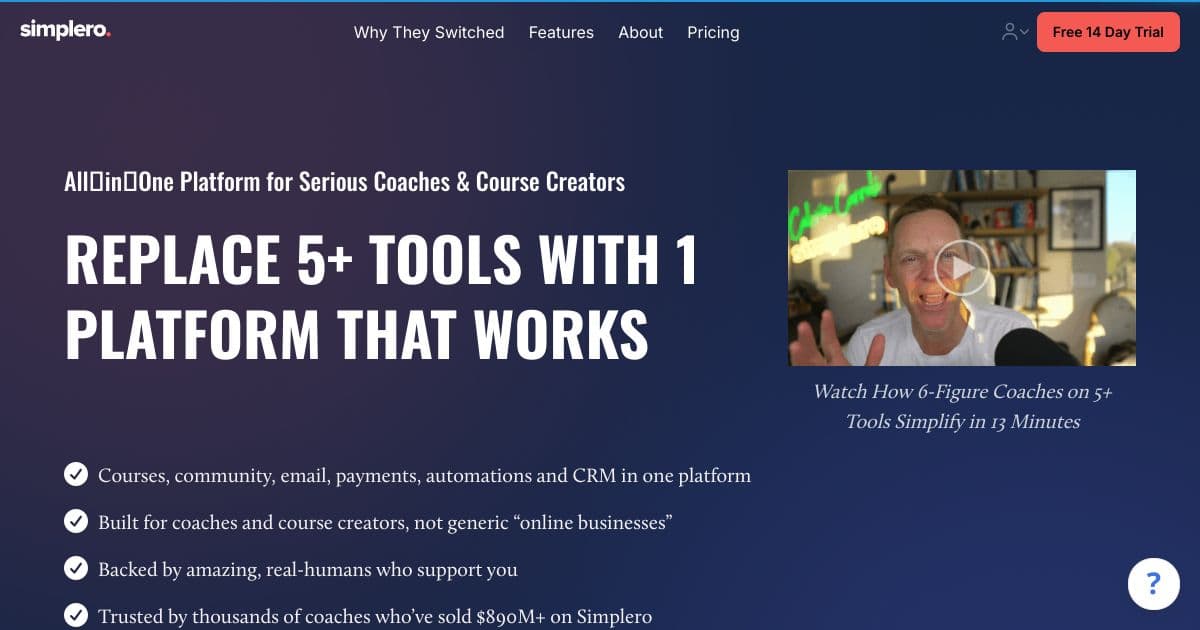 Simplero screenshot 1