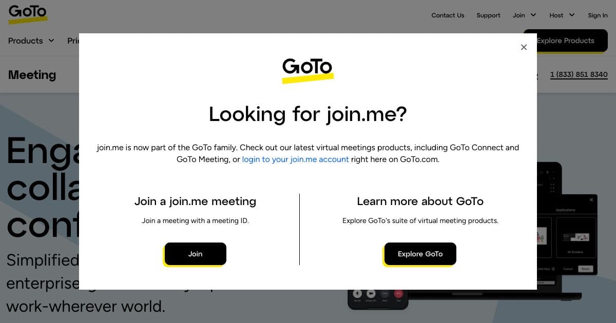 Goto Meeting screenshot 1