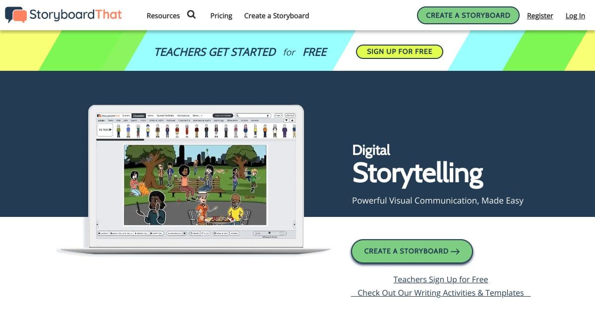 StoryboardThat screenshot 1