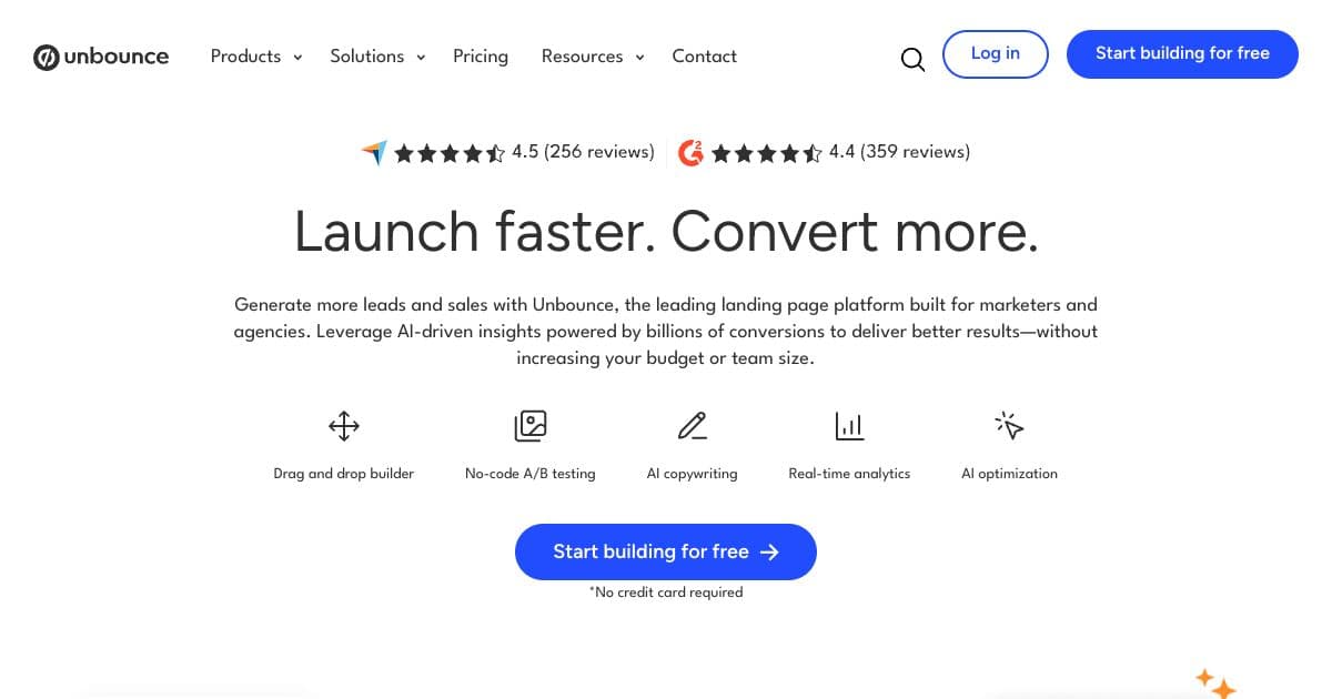 UnBounce screenshot 1