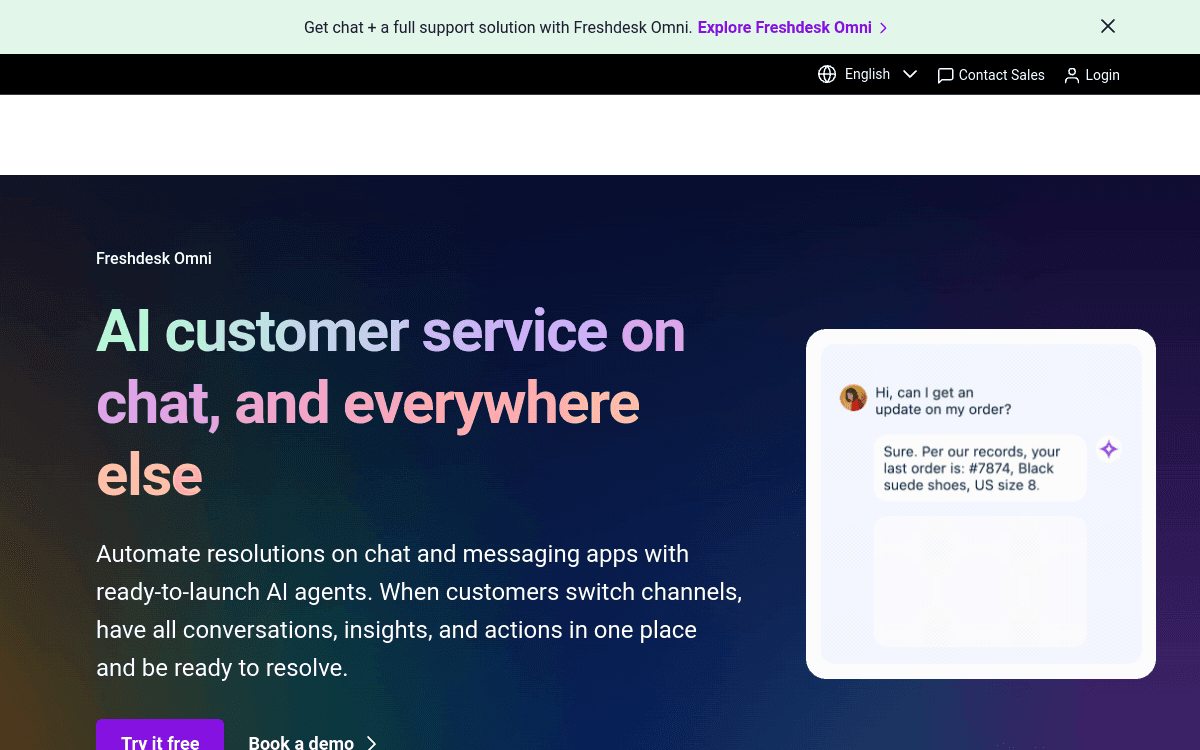 Freshchat screenshot 1