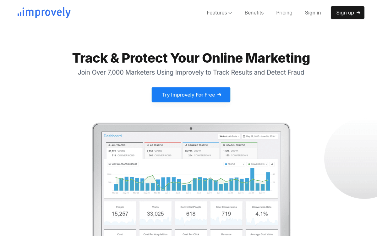 Improvely screenshot 1