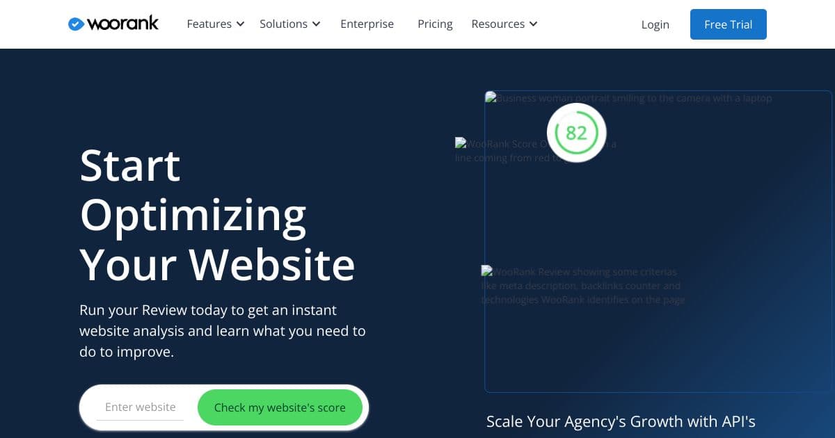 WooRank screenshot 1