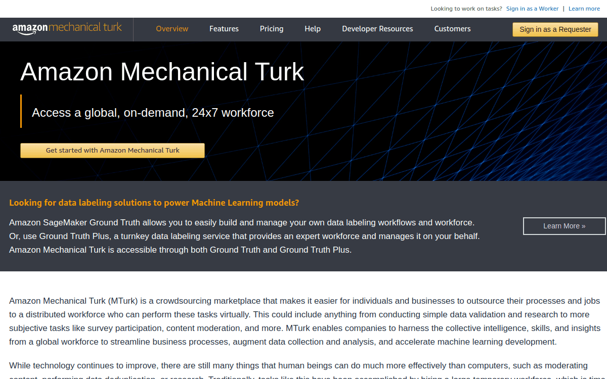 AmazonMechanicalTurk screenshot 1