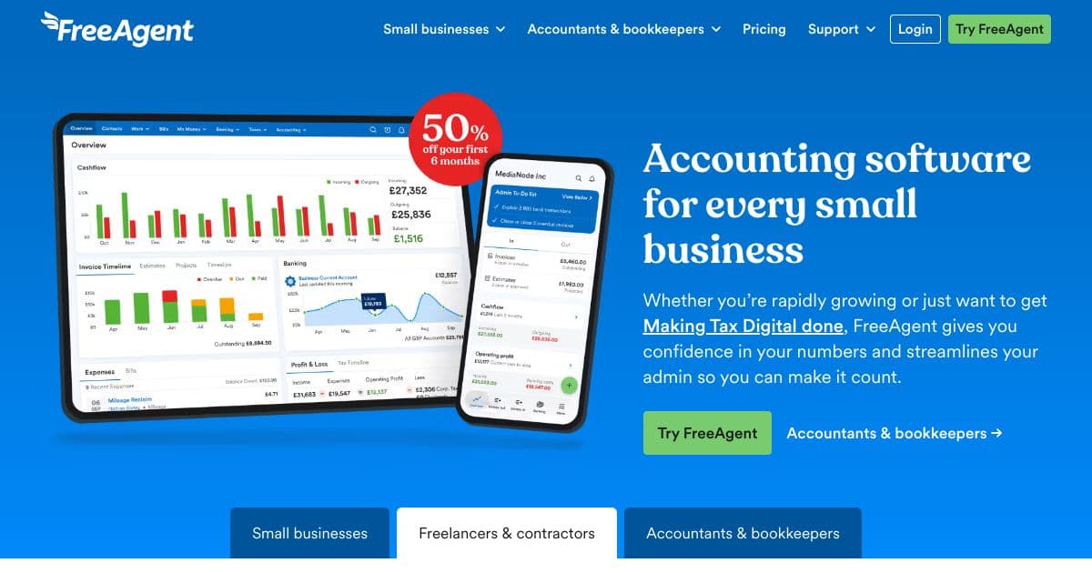 FreeAgent screenshot 1