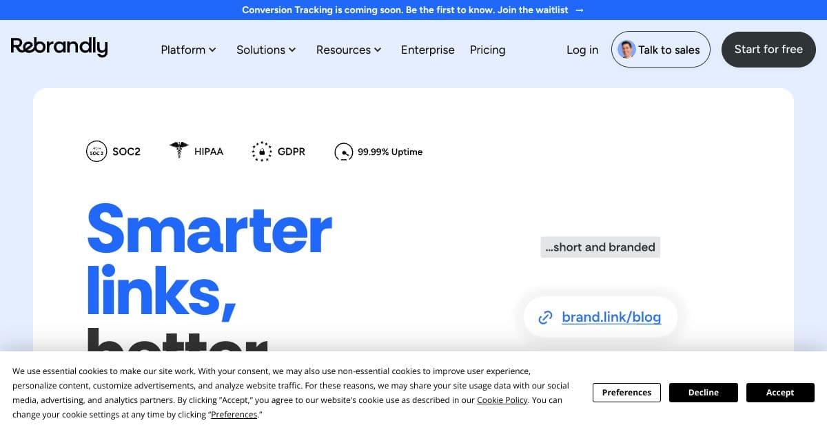 Rebrandly screenshot 1