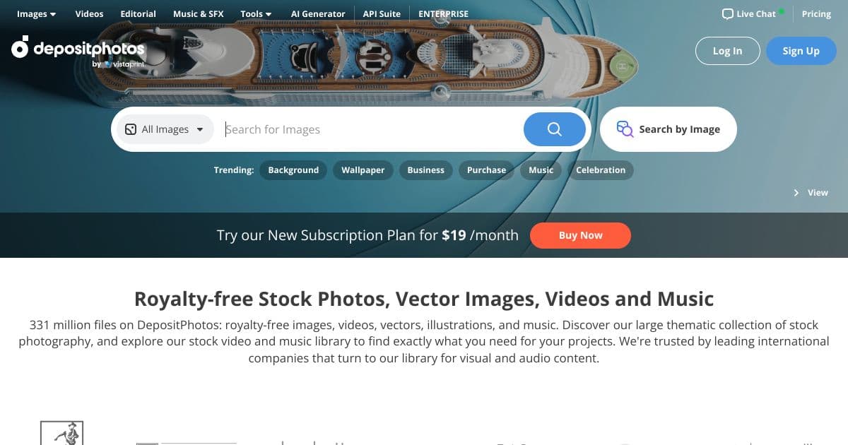 DepositPhotos screenshot 1