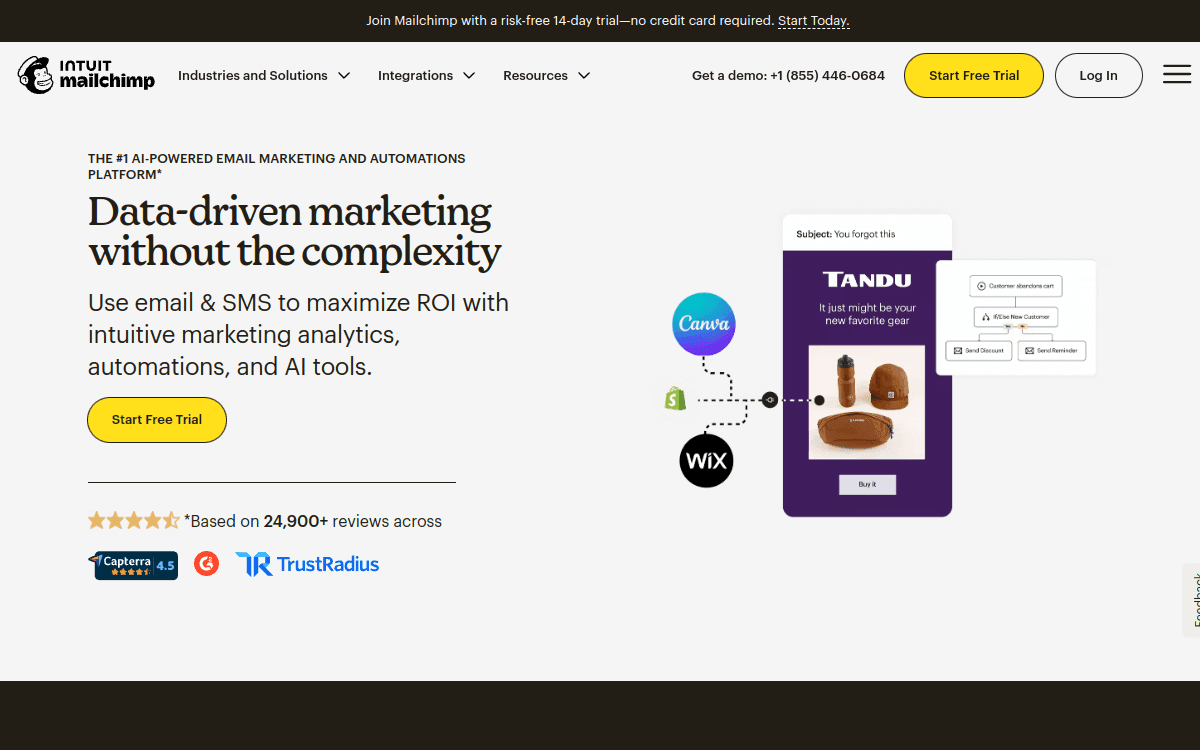 MailChimp screenshot 1