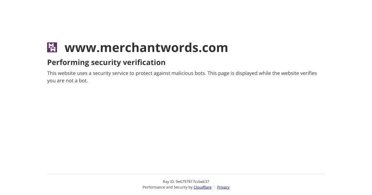 MerchantWords screenshot 1