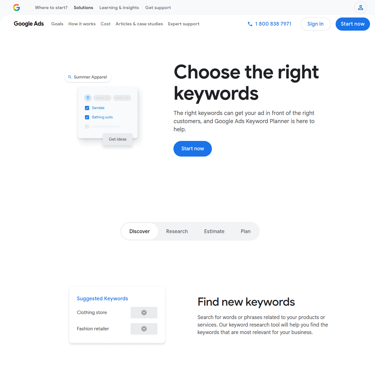 Google Keyword Planner screenshot 1