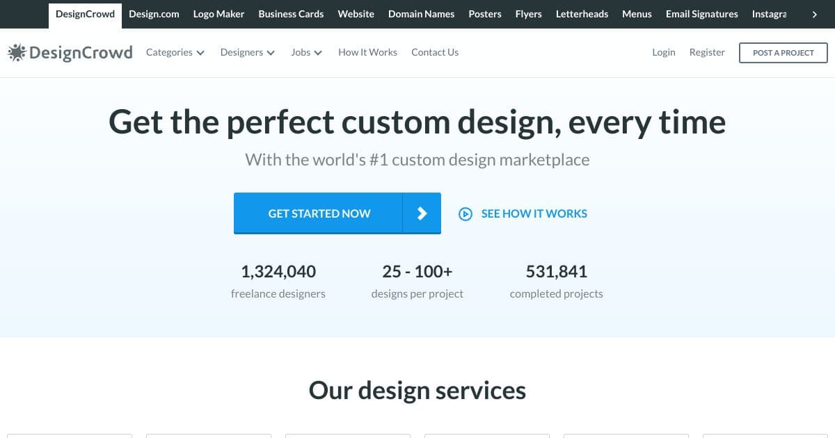 DesignCrowd screenshot 1