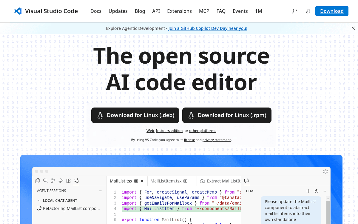 Visual Studio Code screenshot 1