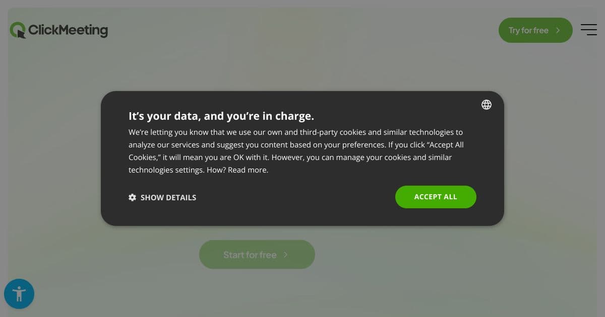 ClickMeeting screenshot 1