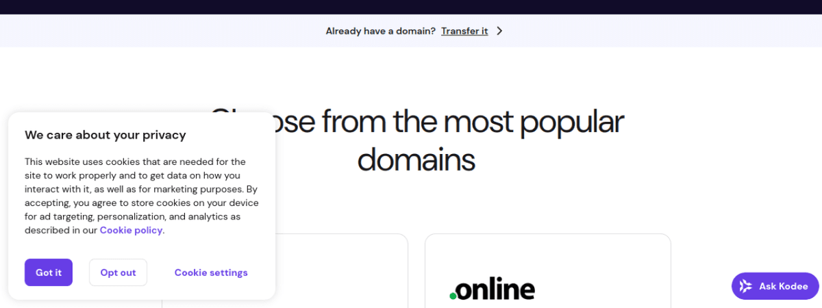 Hostinger - Domains thumbnail 2