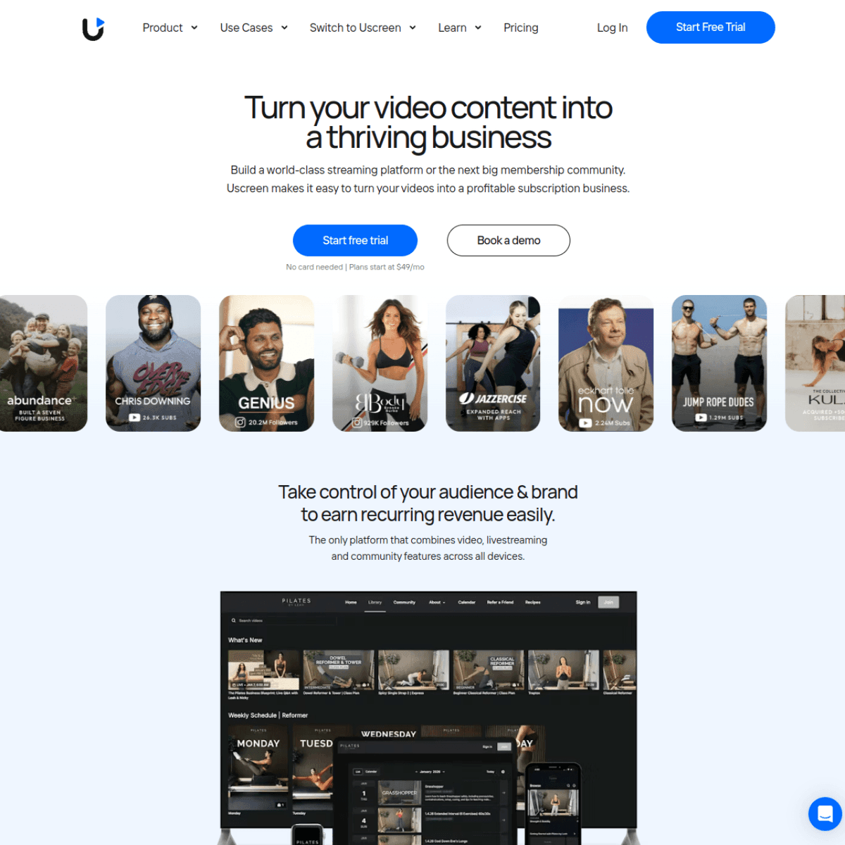 Uscreen screenshot 1