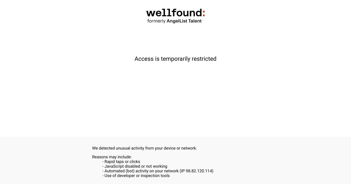Wellfound screenshot 1