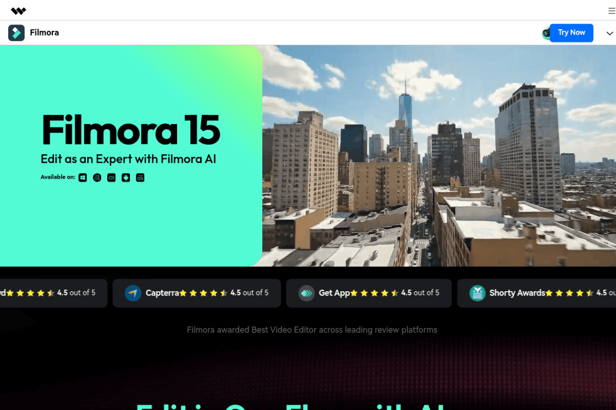 Wondershare Filmora screenshot 1