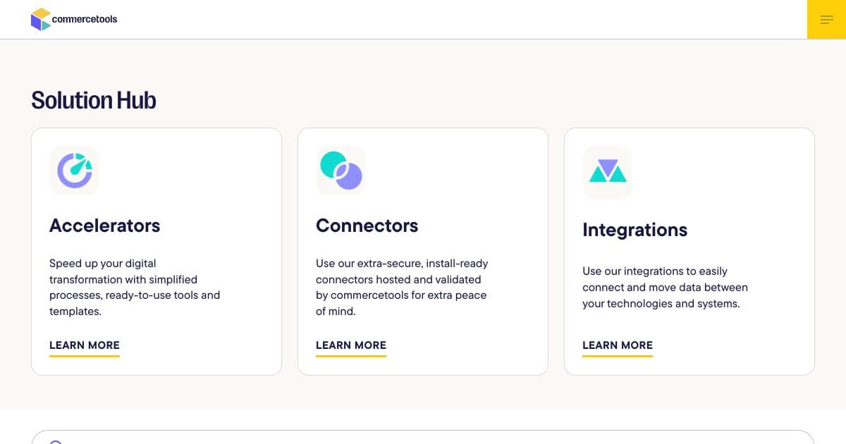 Commercetools screenshot 1