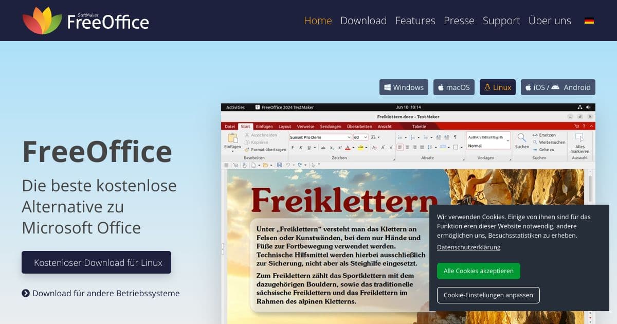 FreeOffice screenshot 1