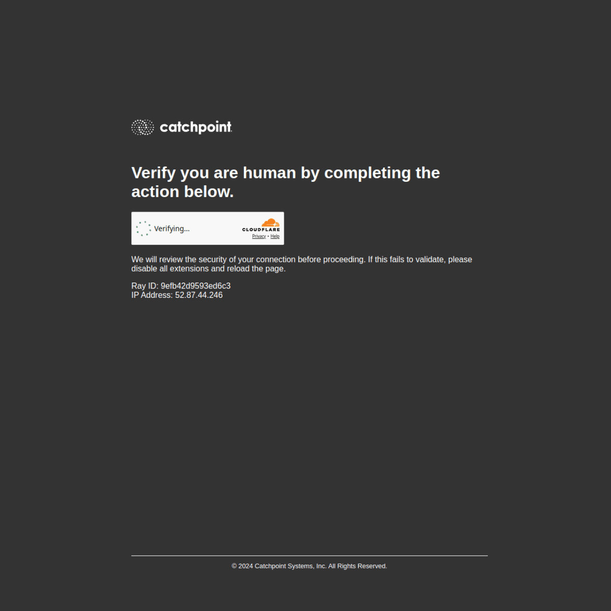 WebPageTest screenshot 1