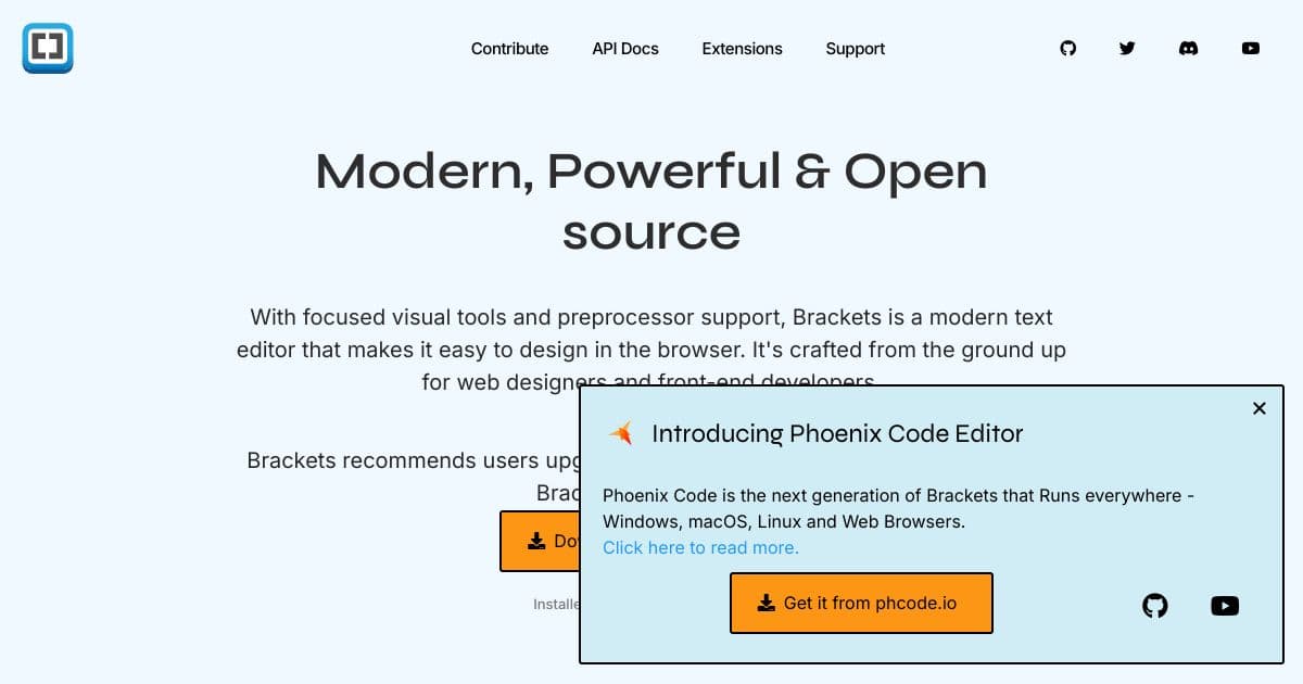 Brackets screenshot 1