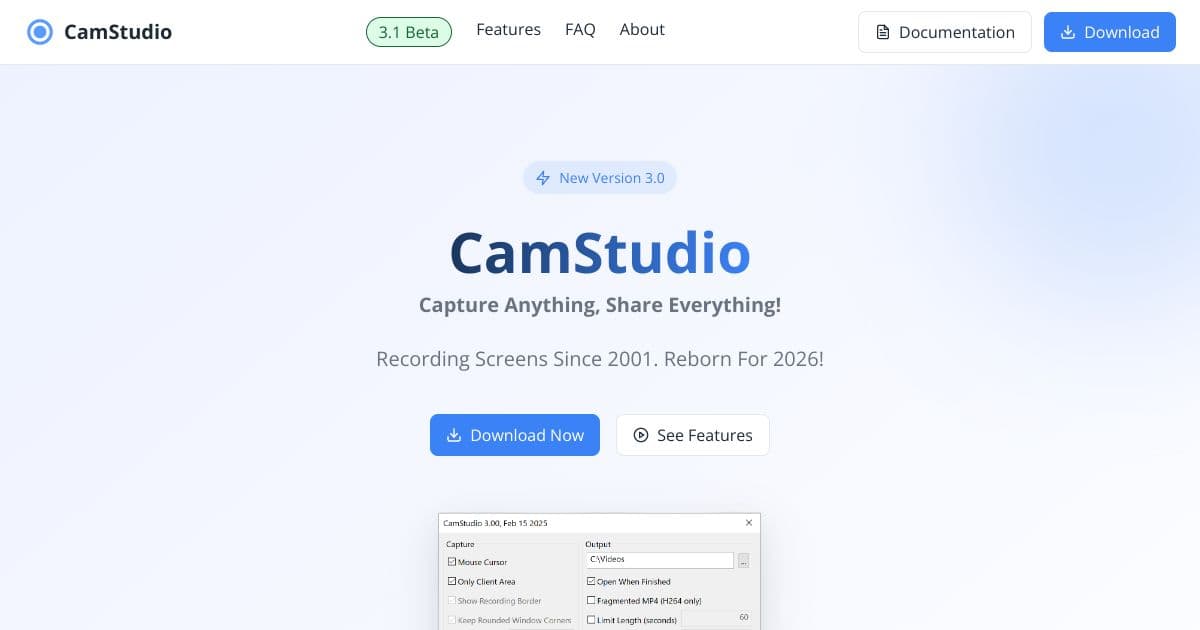 CamStudio screenshot 1