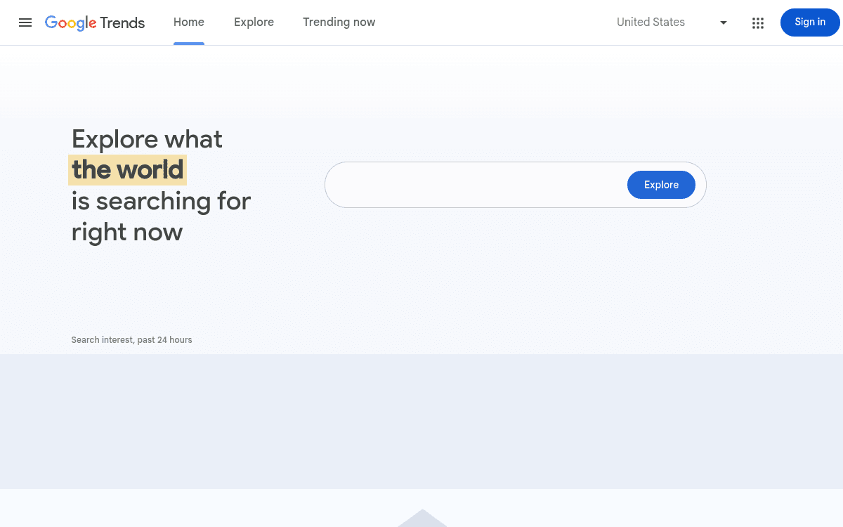 Google Trends screenshot 1