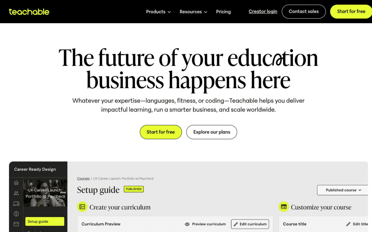 Teachable screenshot 1