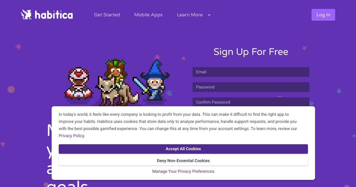 Habitica screenshot 1