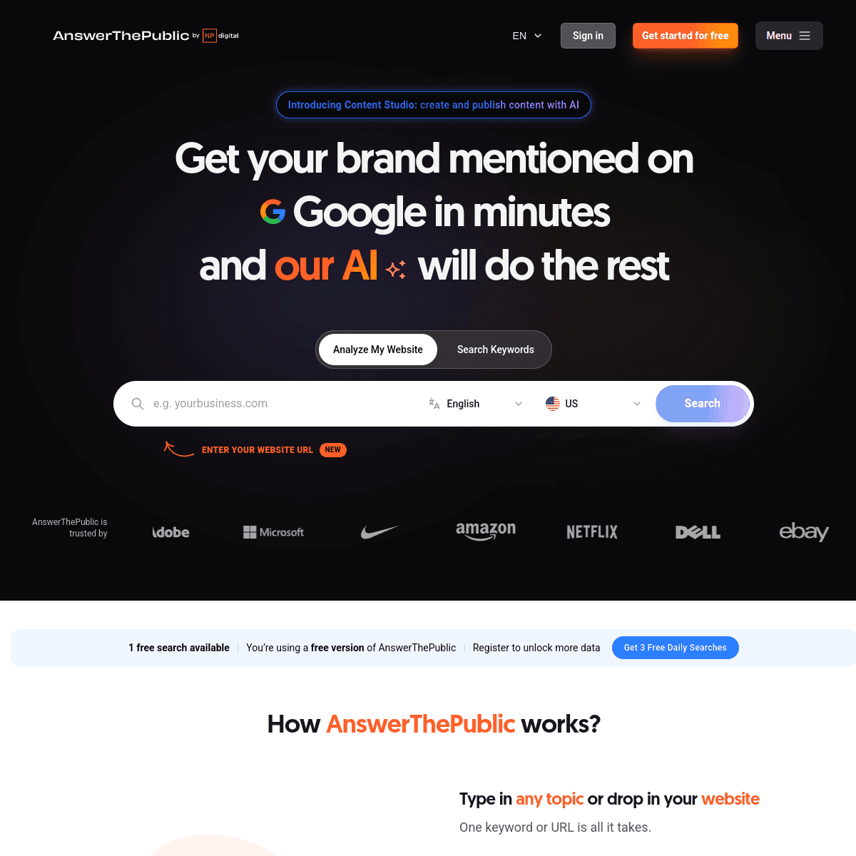 Answer the Public screenshot 1