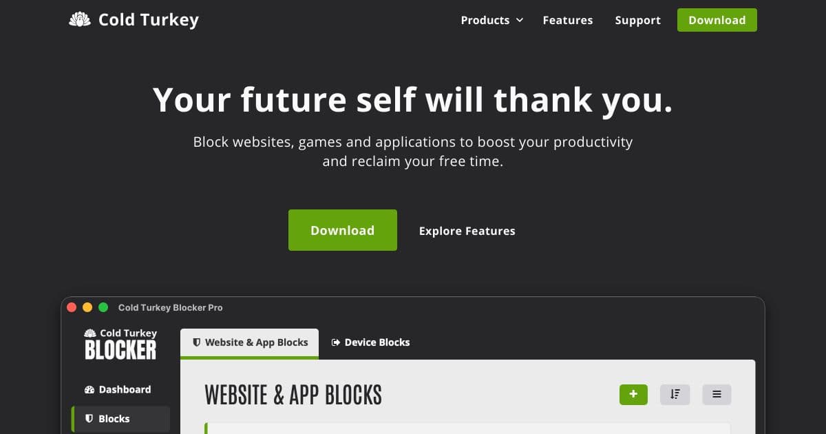 ColdTurkey screenshot 1