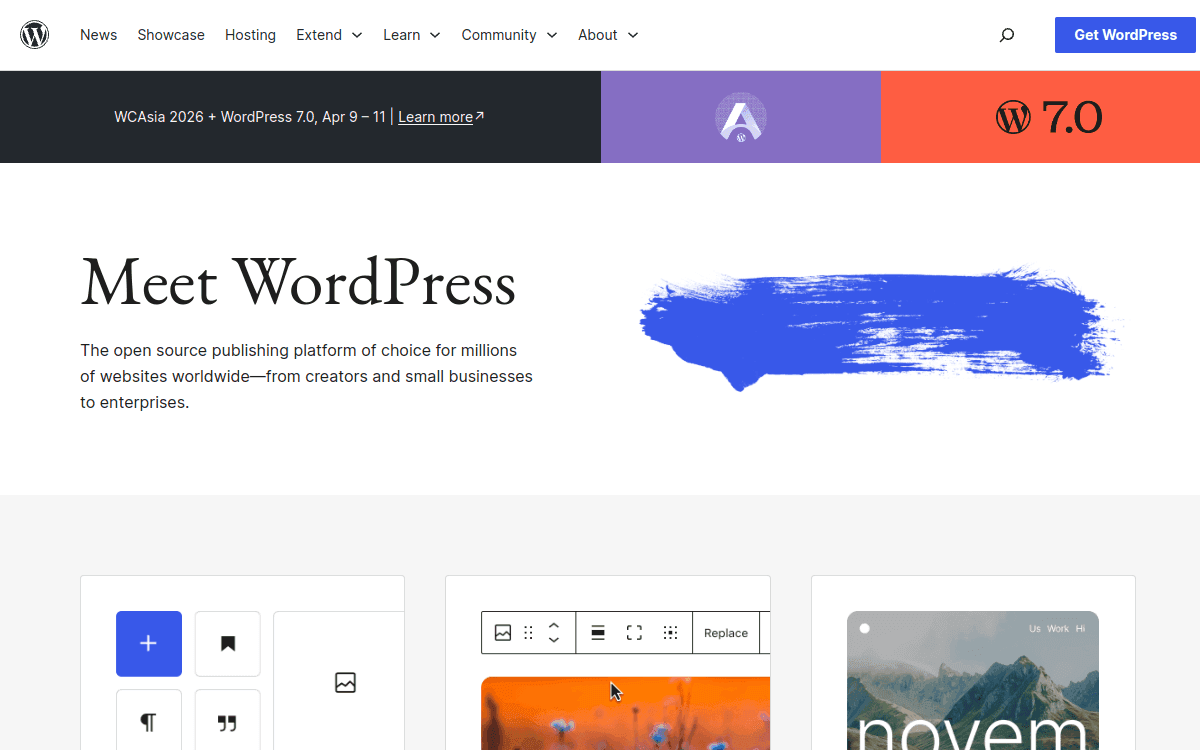 WordPress screenshot 1