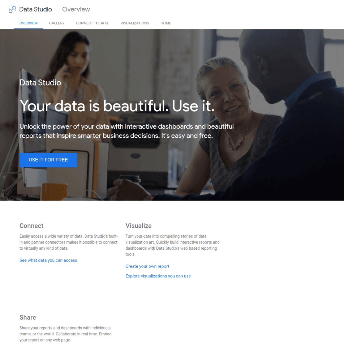 Google Data Studio screenshot 1